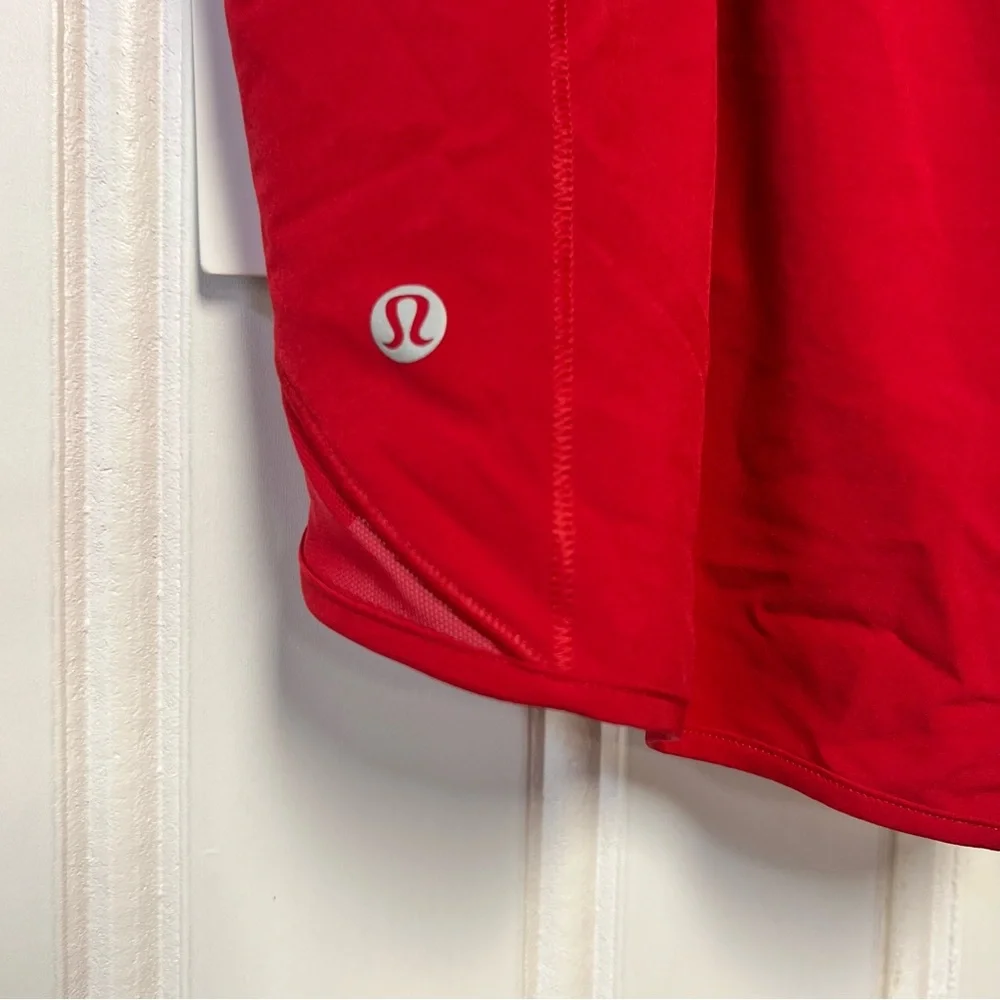 Lululemon Hotty Hot Shorts 4” Lined Red Size 10 Running Athletic Swift NWT - Picture 3 of 5